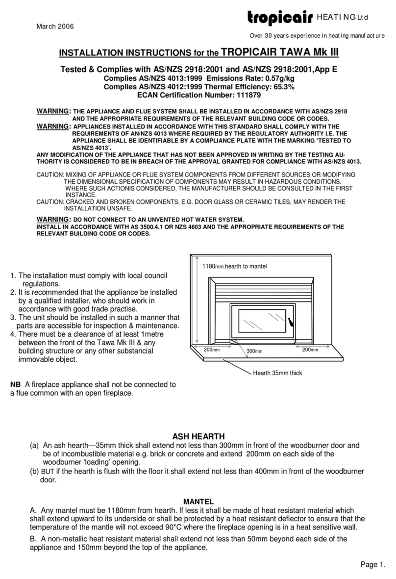 Tropicair TAWA Mk III installation instructions Tropicair TAWA Mk III installation instructions