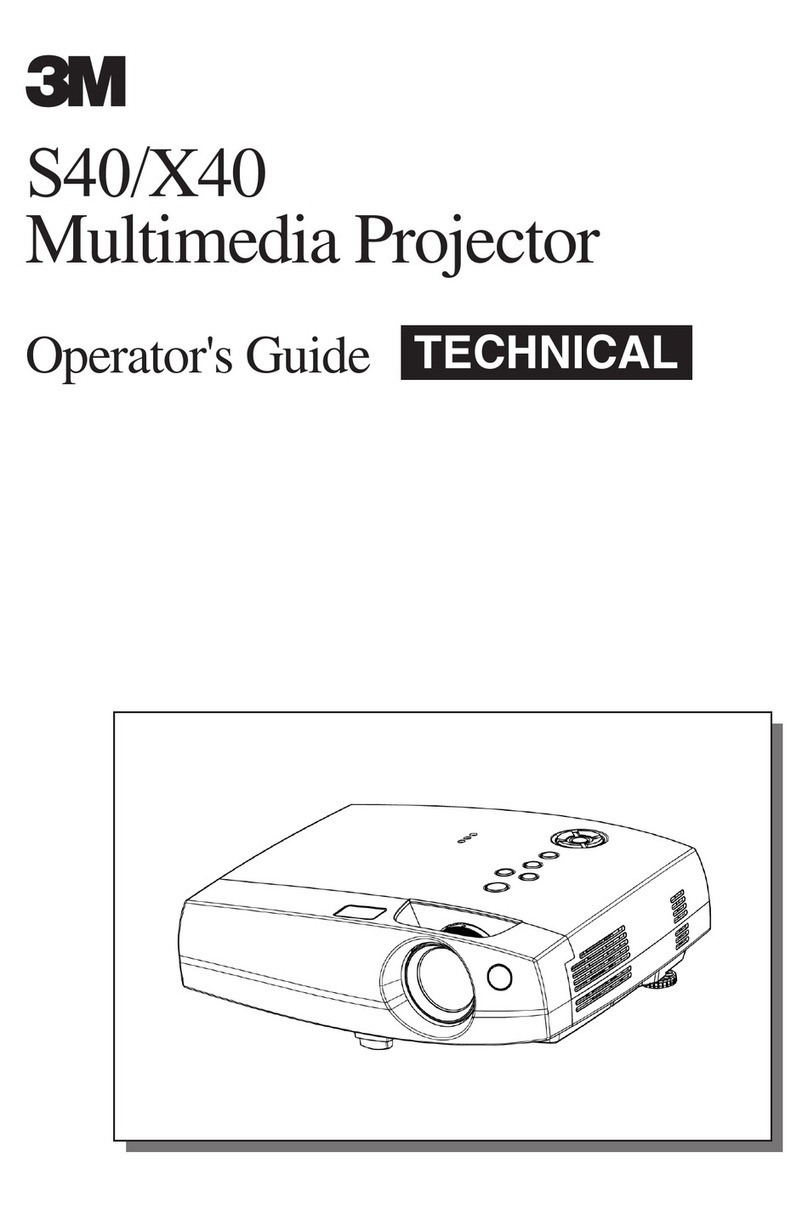 3M Multimedia Projector S40 Manual