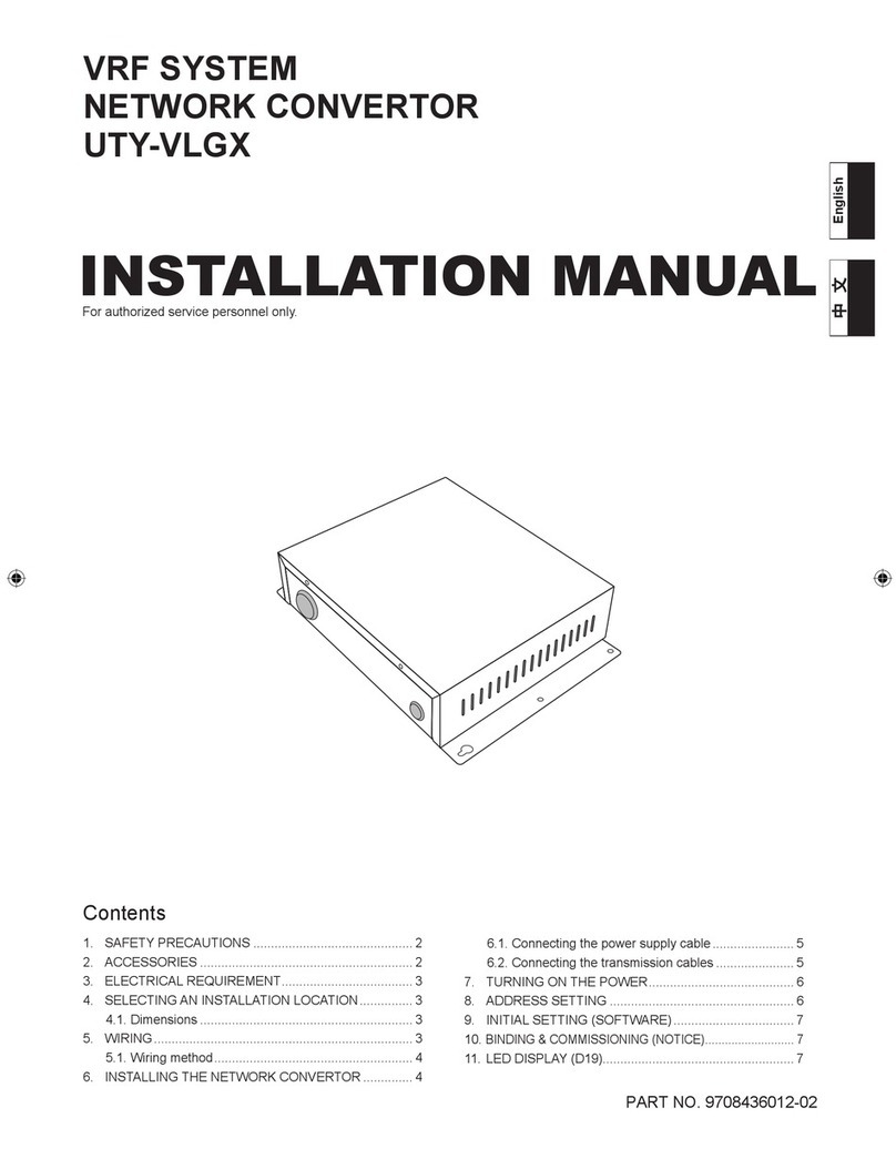 AirStage UTY-VLGX installation manual