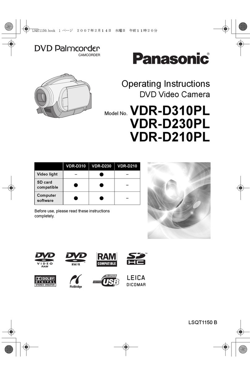 Panasonic VDR-D310PL User manual