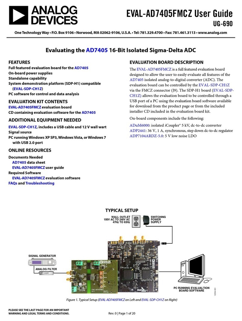 Analog Devices EVAL-AD7405FMCZ User manual
