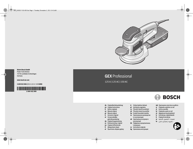 Bosch GEX Professional 150 AC User manual