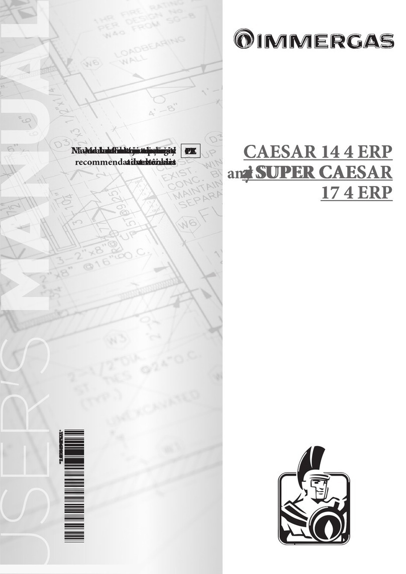Immergas CAESAR 14 4 ERP Instruction booklet Immergas CAESAR 14 4 ERP Instruction booklet