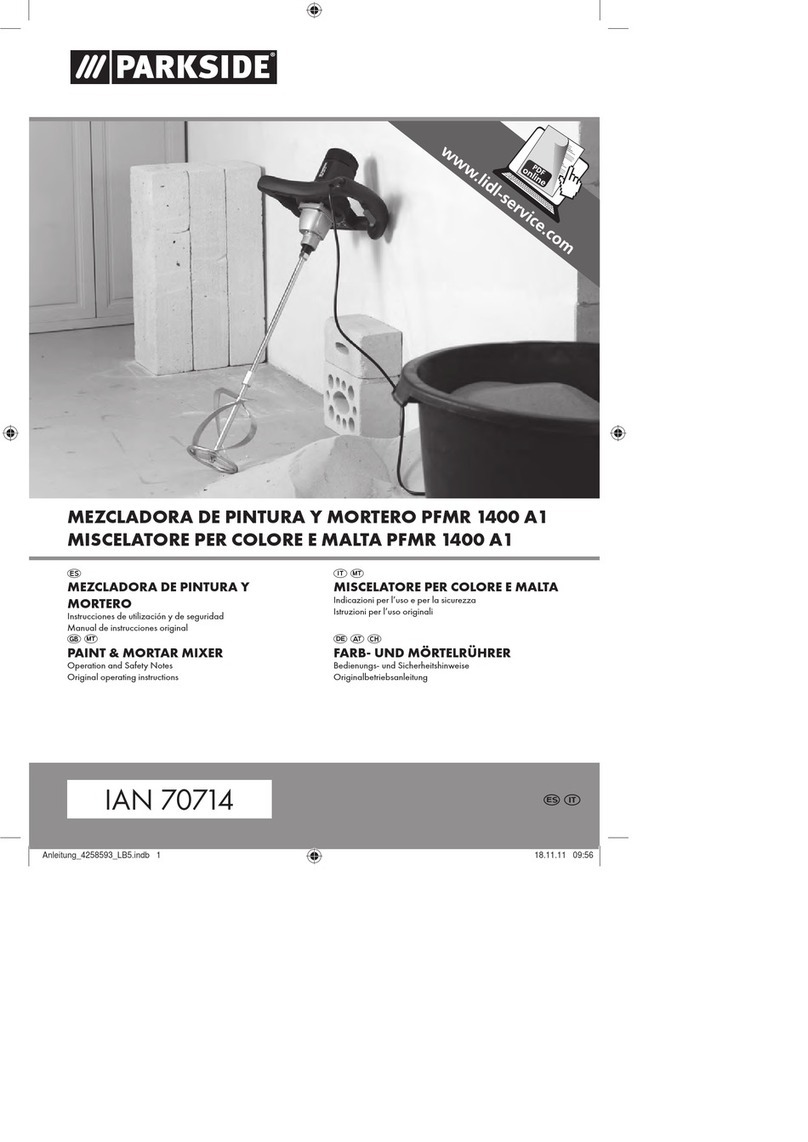 Parkside PFMR 1400 A1 User manual