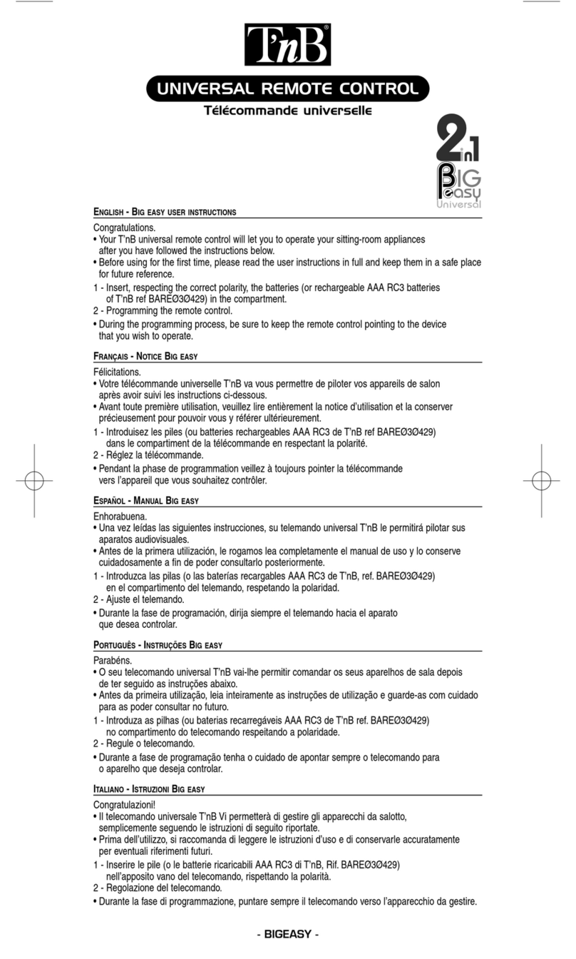 T'nB BIG EASY User manual