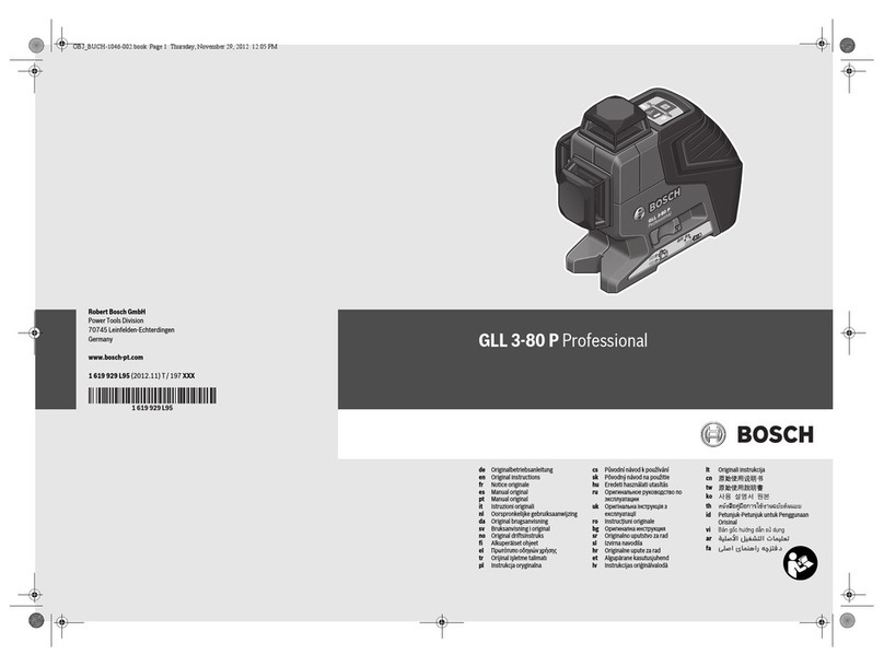 Bosch gll3-80 P Original instructions