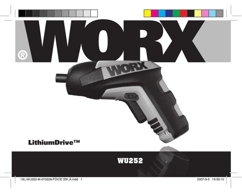 Worx LithiumDrive WU252 User manual