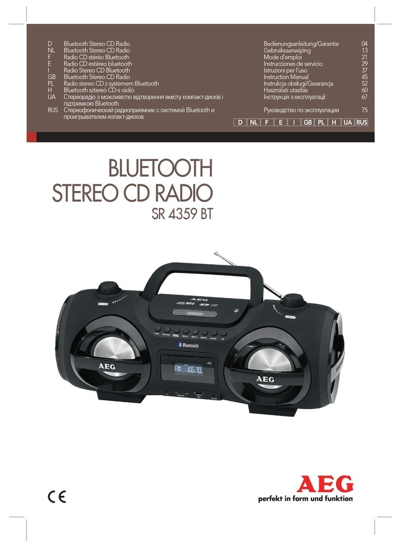 AEG SR 4359 BT User manual