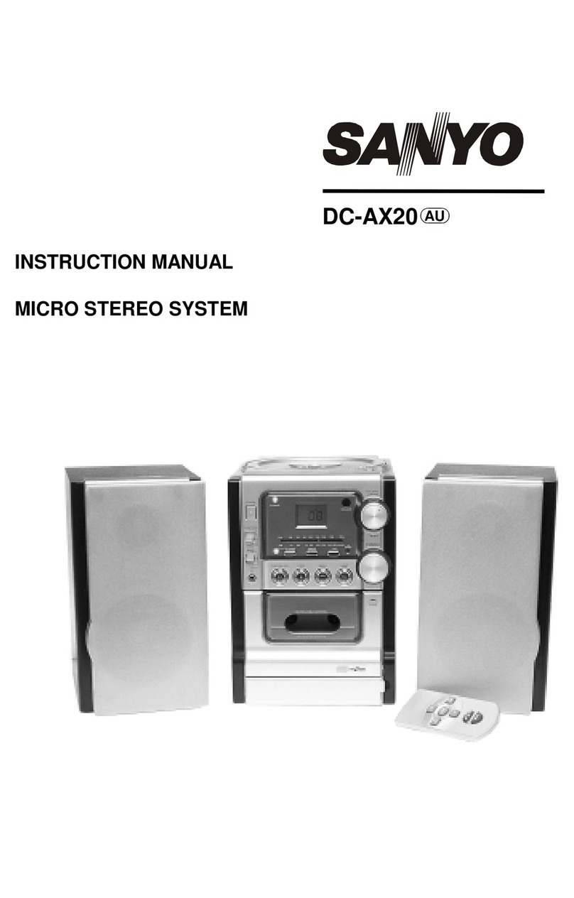Sanyo DC-AX20 User manual