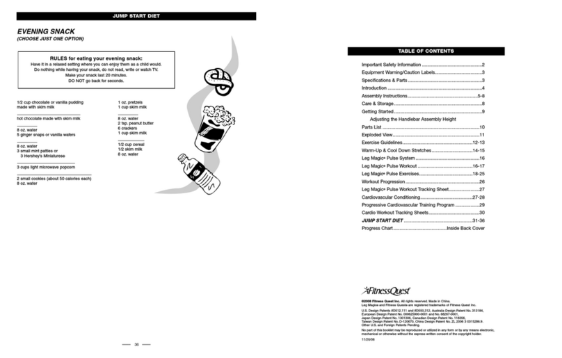 Fitness Quest LEG MAGIC PULSE User manual