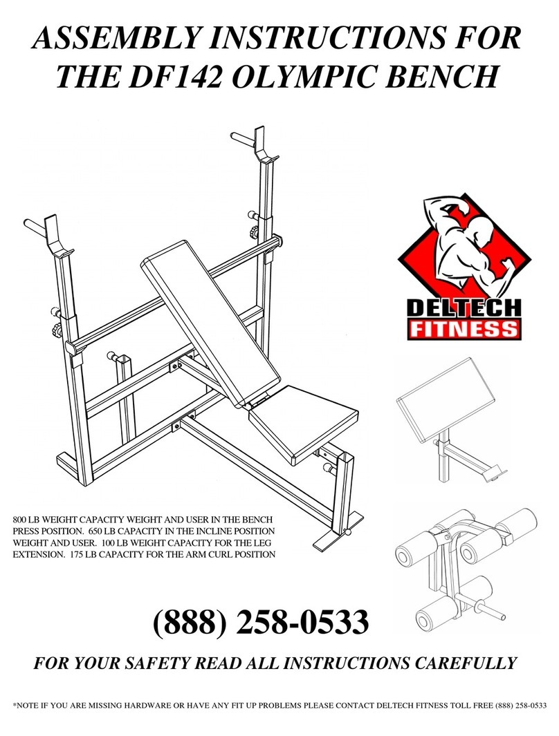 Deltech Fitness DF142 Assembly instructions