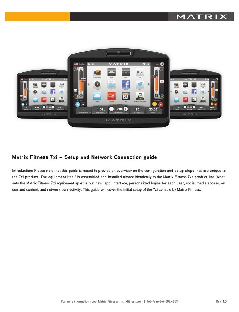 Matrix Fitness 7xi Instruction Manual