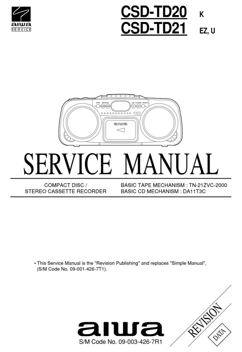 Aiwa CSD-TD20 Service manual