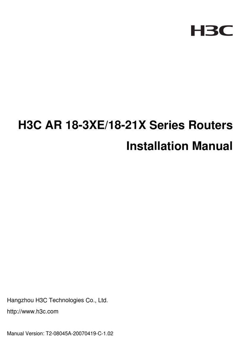 H3C AR 18-3XE/18-21X Series User manual