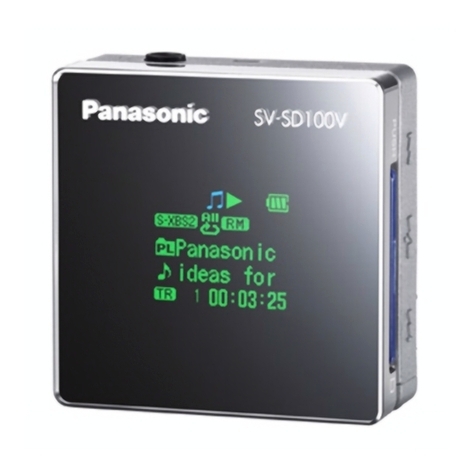 Panasonic SV-SD100VEB User manual