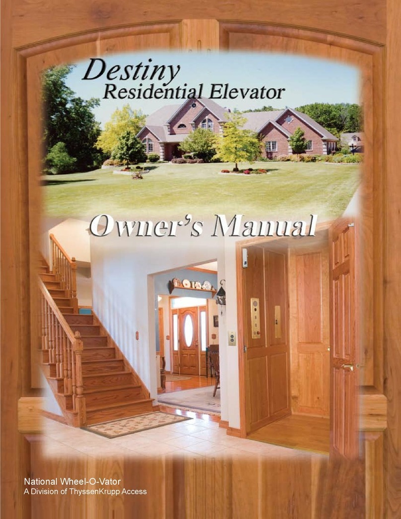 National Wheel-O-Vator Destiny owner's manual