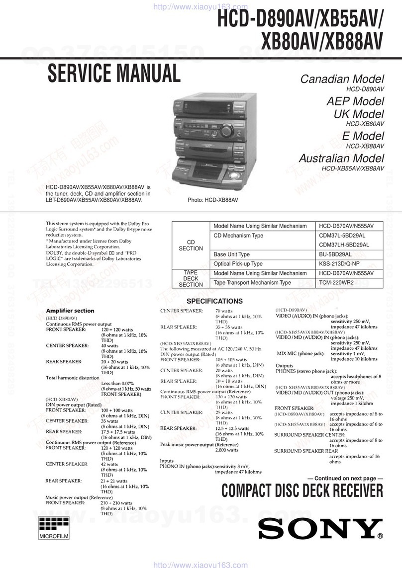 Sony HCD-D890AV Service manual
