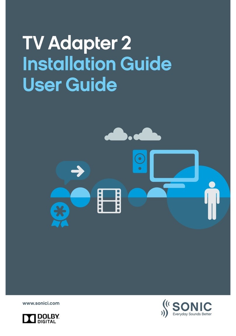 Sonic TVAdapter 2 BS-F200 installation guide