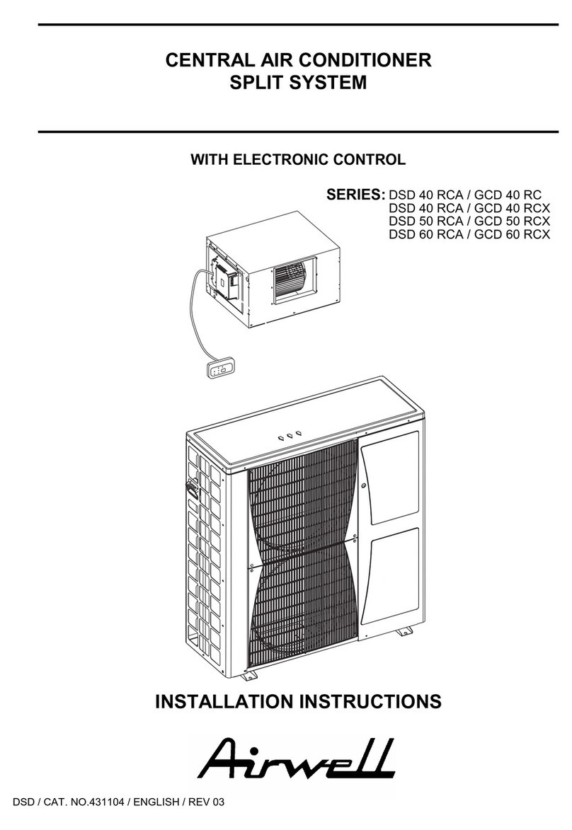 Airwell DSD 40 RCA Series User manual