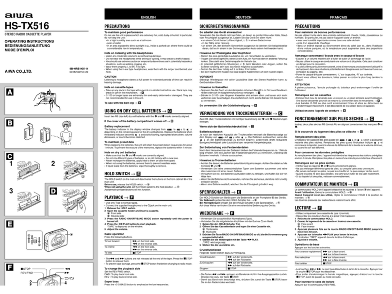 Aiwa HS-TX516 User manual
