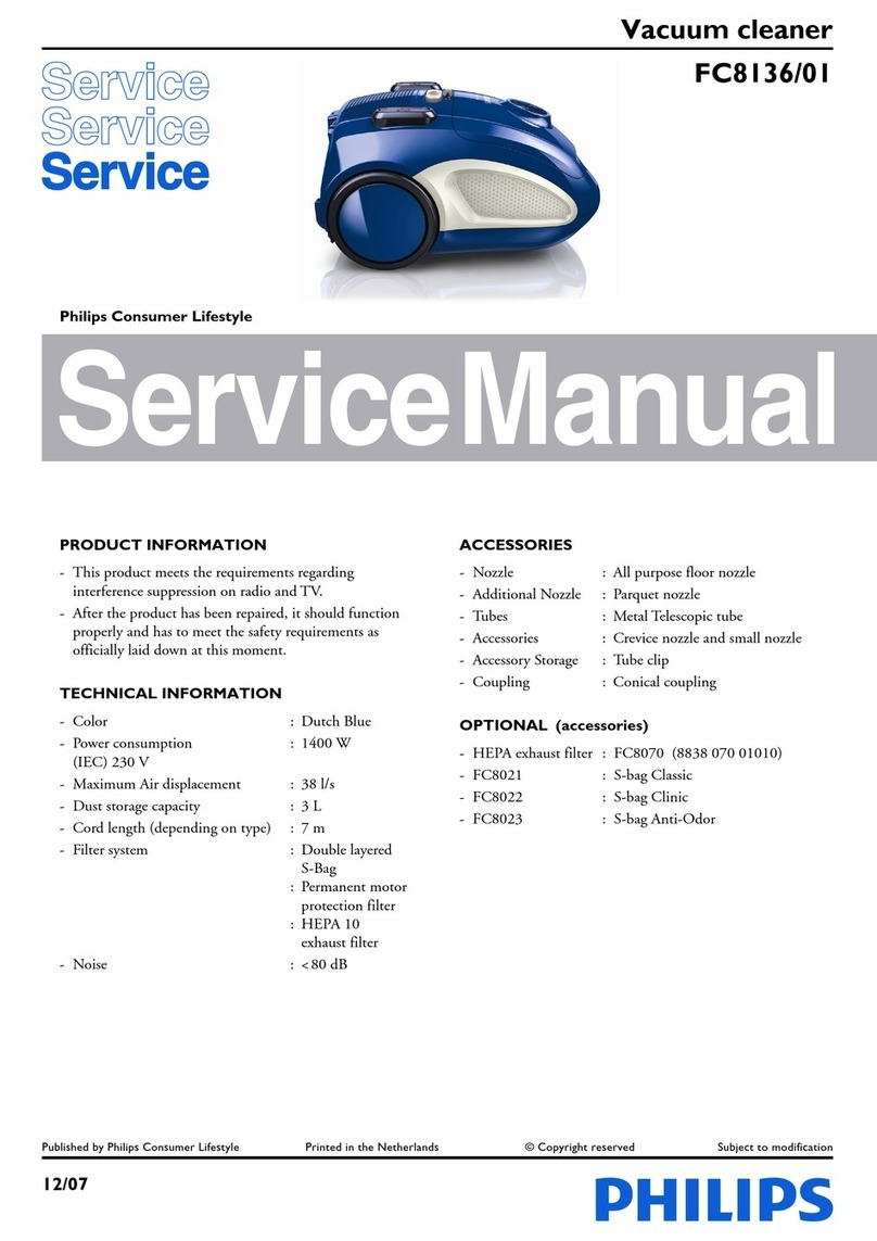 Philips FC8136/01 Service manual