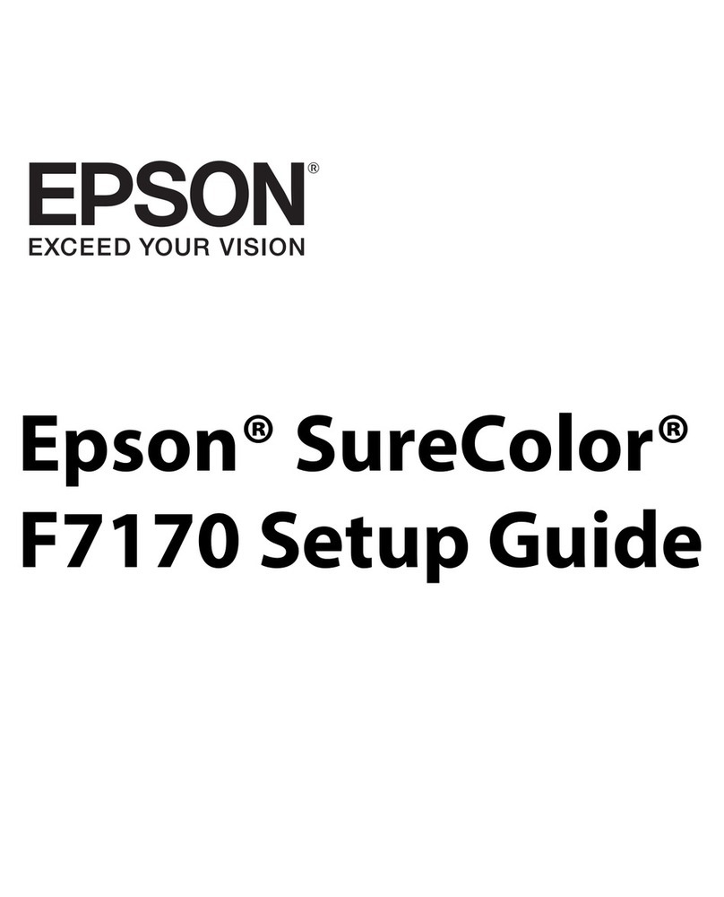 Epson SureColor F7170 User manual Epson SureColor F7170 User manual