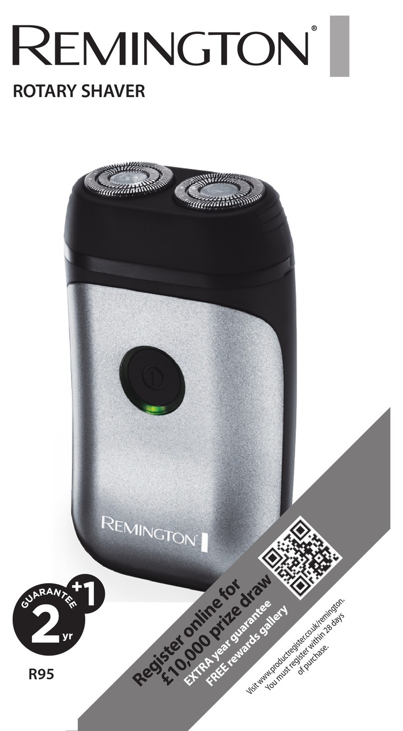 Remington ROTARY SHAVER User manual