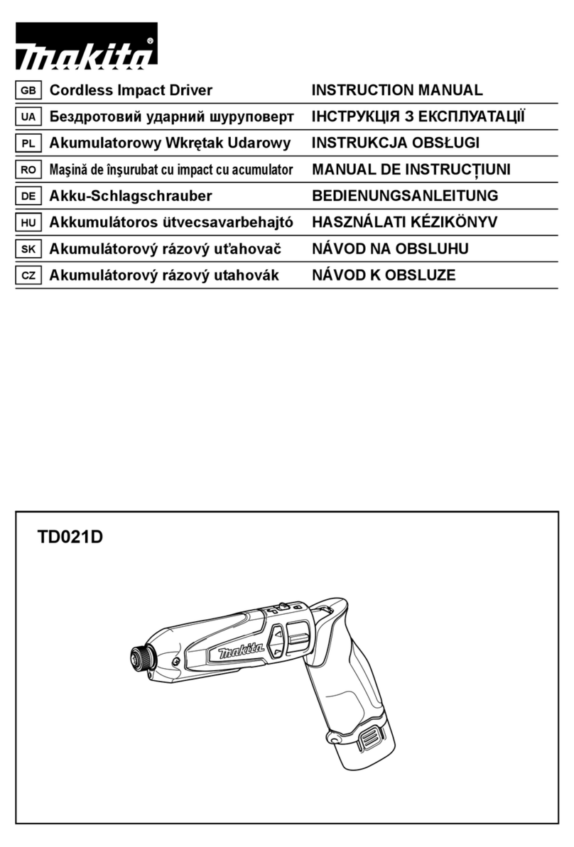 Makita TD021D instruction manual Makita TD021D instruction manual