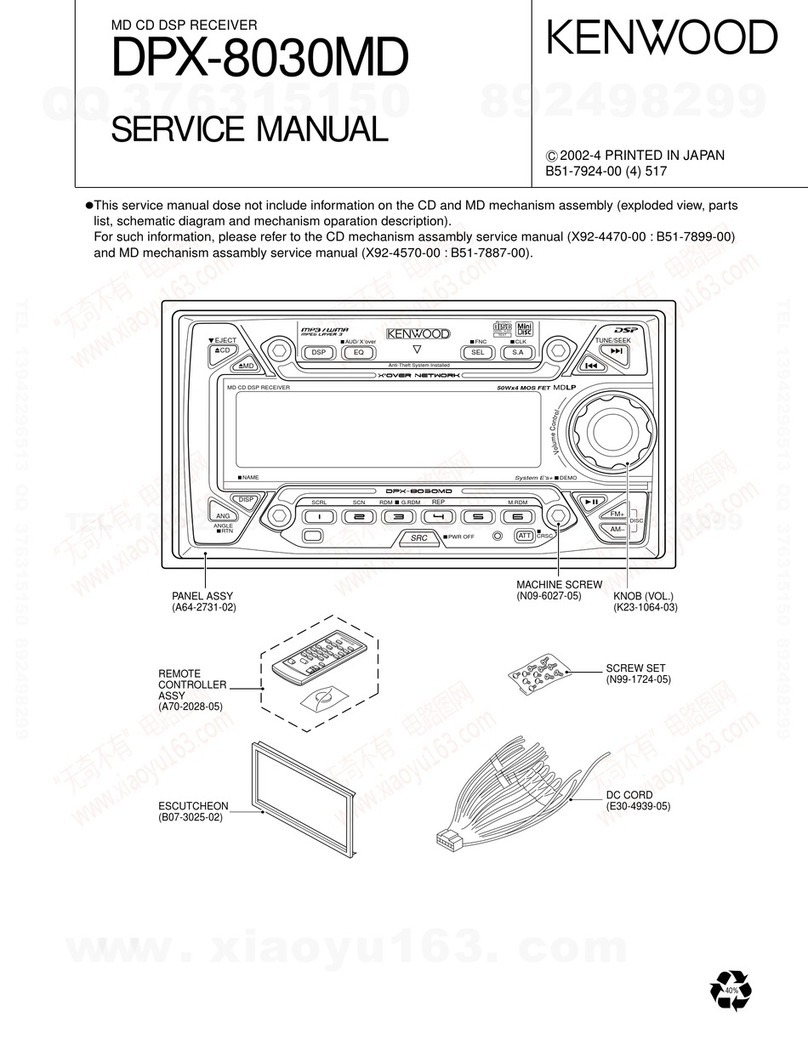 Kenwood DPX-8030MD User manual