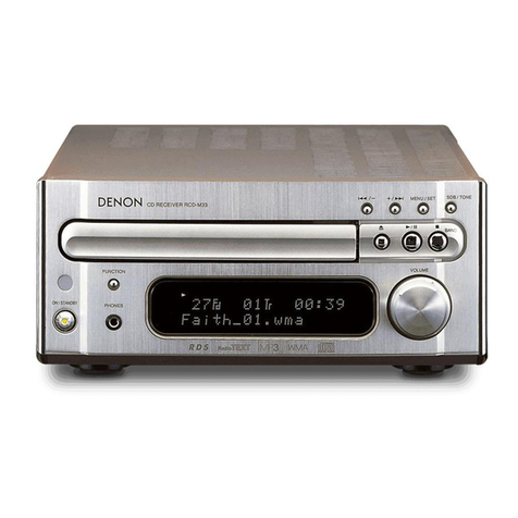 Denon RCD-M33 User manual Denon RCD-M33 User manual