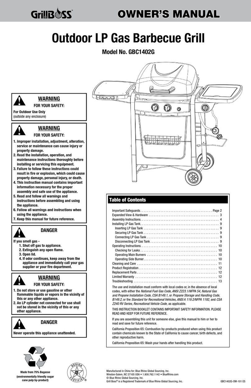 GrillMaster GBC1402G User manual GrillMaster GBC1402G User manual