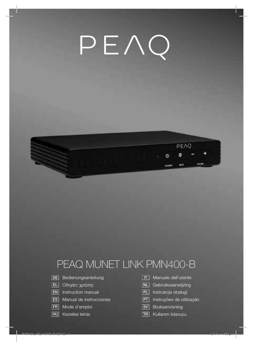 Peaq MUNET LINK PMN400-B User manual