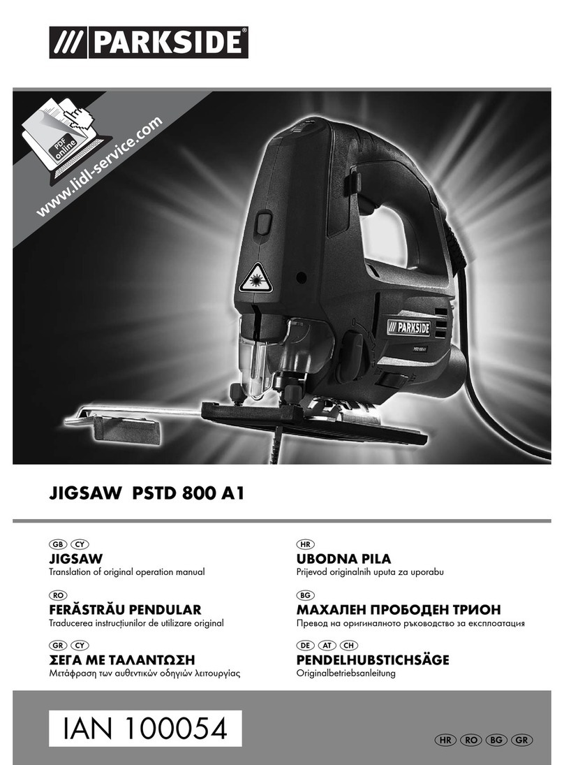 Parkside PSTD 800 A1 translation of original operation manual