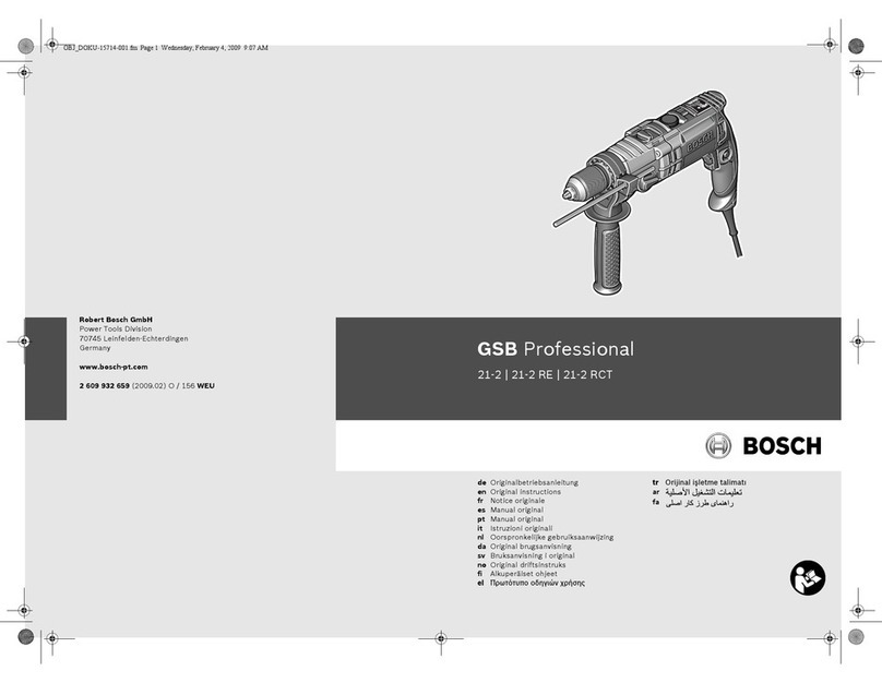 Bosch GSB 21-2 RE User manual