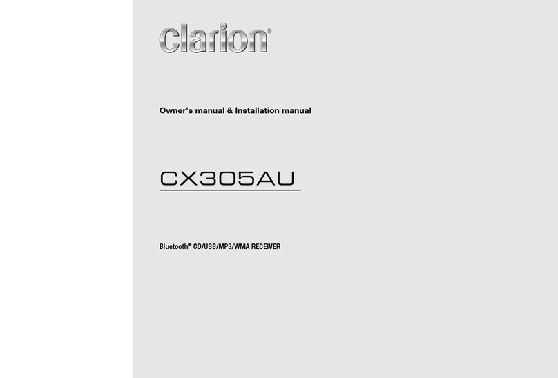 Clarion CX305AU Owner's Manual & Installation Instructions