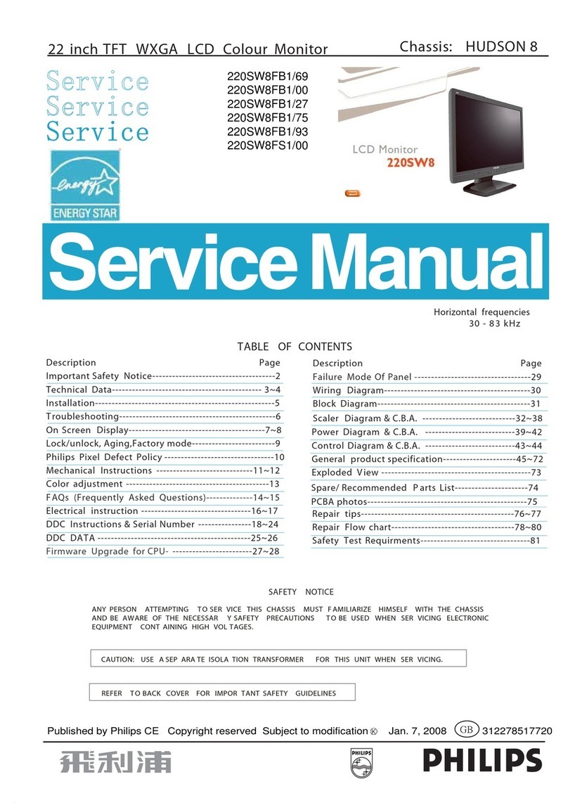 Philips 220SW8FB1/69 User manual