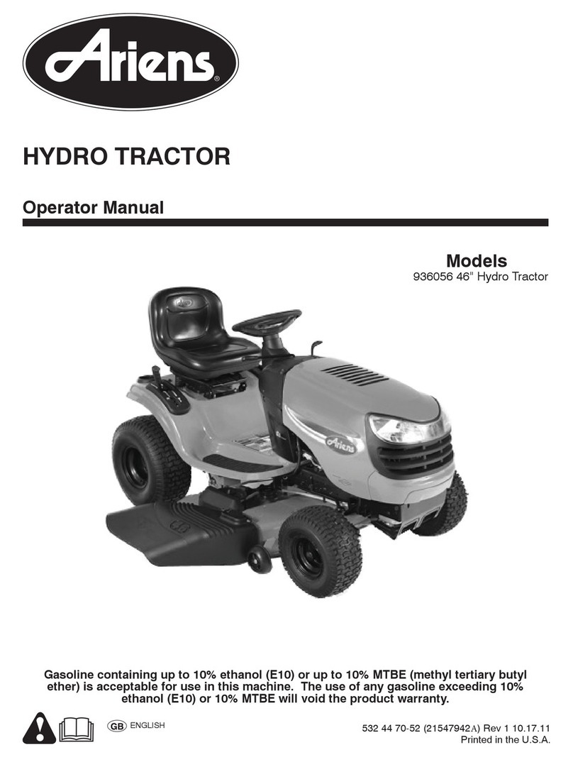 Ariens Hydro 936056 Operator's manual