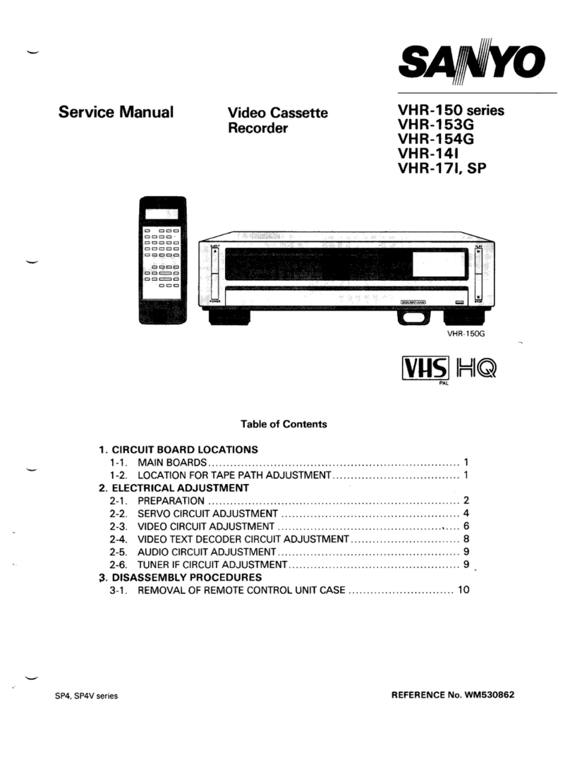 Sanyo VHR-I 50 series User manual