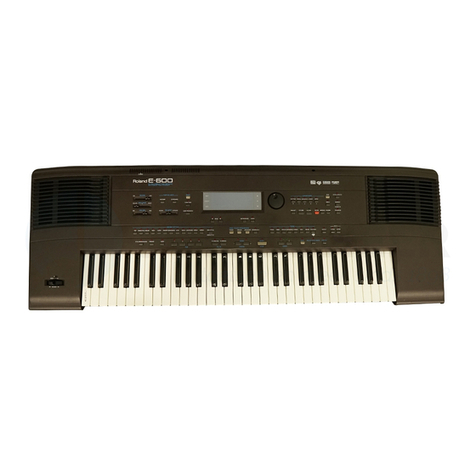 Roland E-600 Service notes
