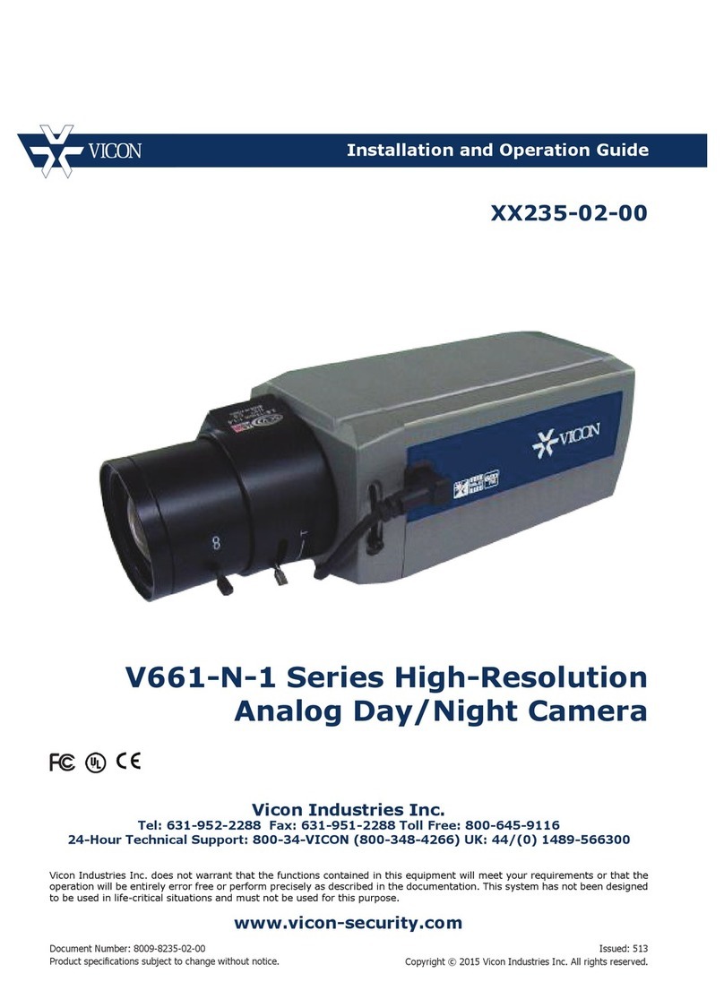 Vicon V661-N-1 Series Installation and operation guide