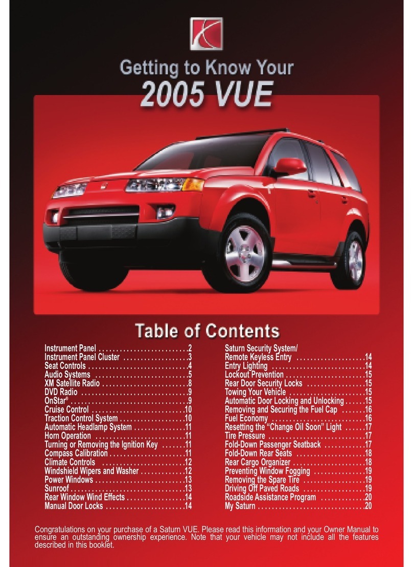 Saturn 2005 Vue Assembly instructions