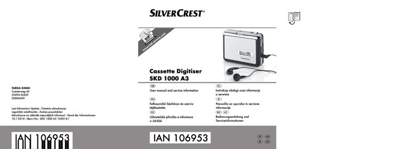 Silvercrest SKD 1000 A3 Instruction sheet