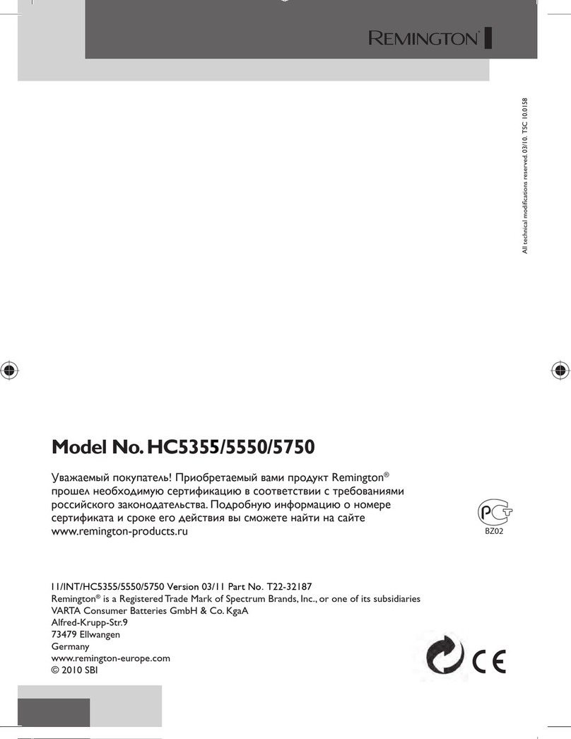 Remington HC535 manual