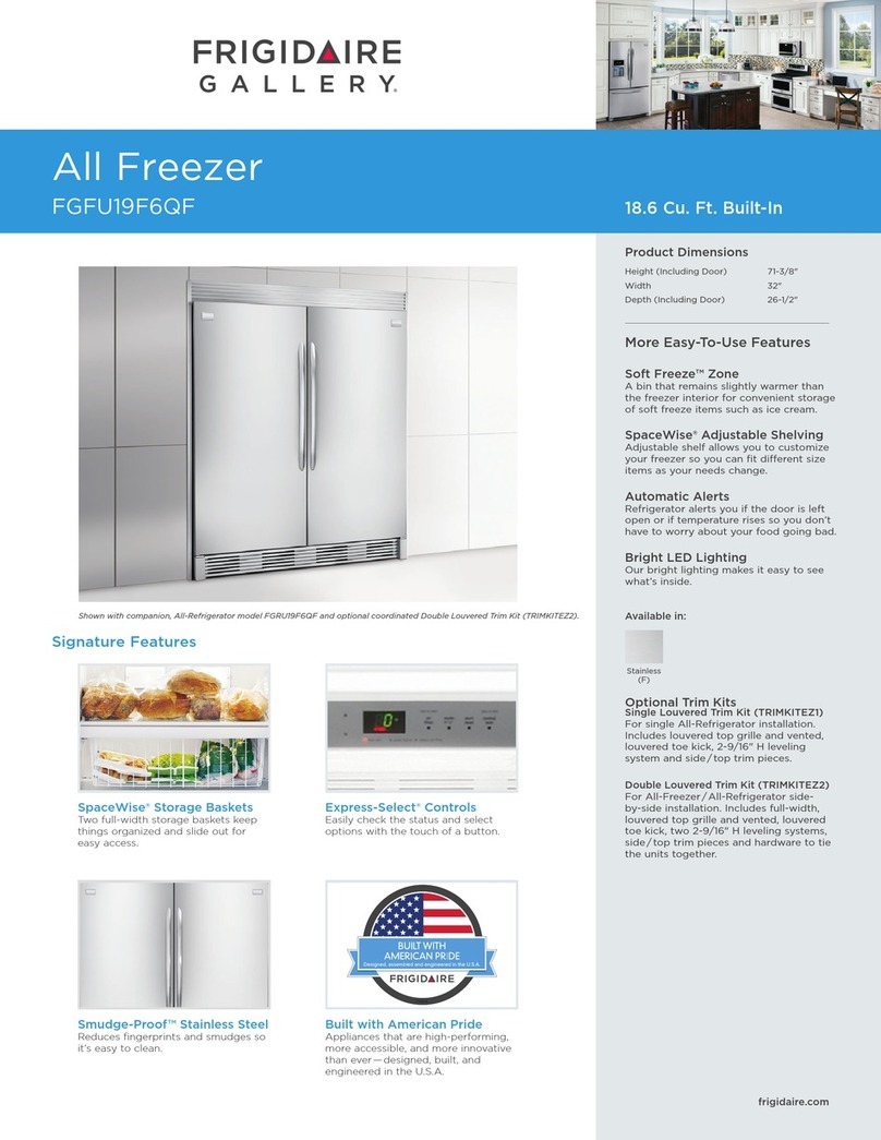 Frigidaire FGFU19F6QF Instruction sheet
