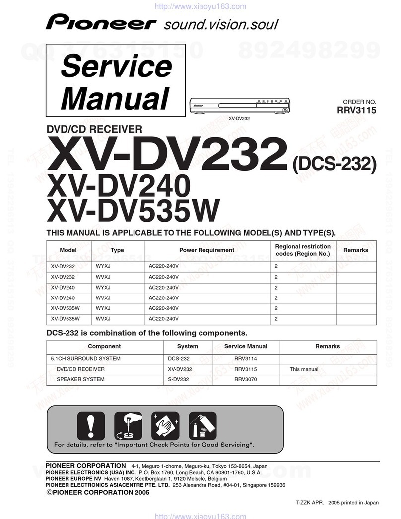 Pioneer XV-DV232 User manual