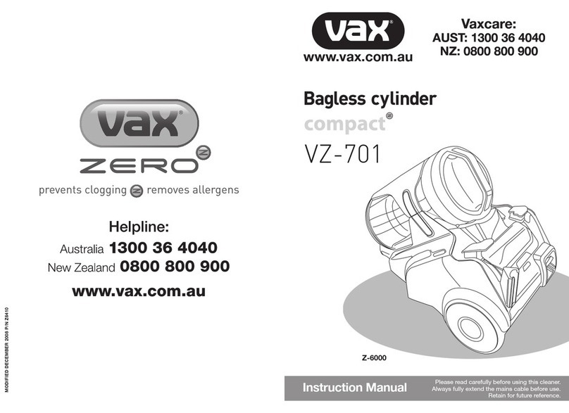 Vax VZ-701 instruction manual