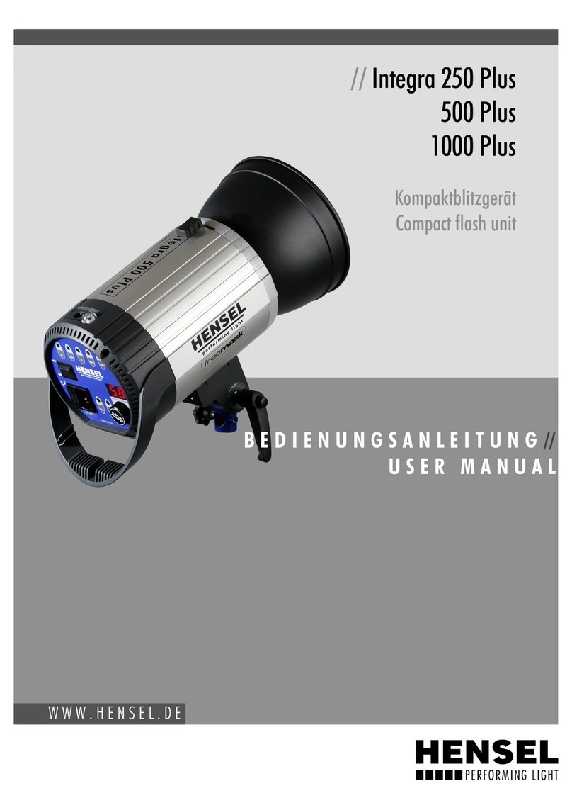 Hensel Integra 250 Plus user manual