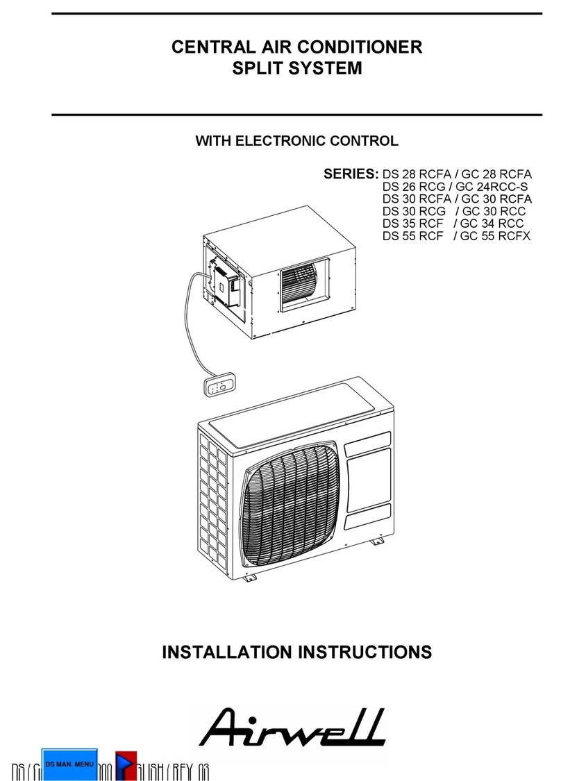Airwell DS 28 RCFA User manual
