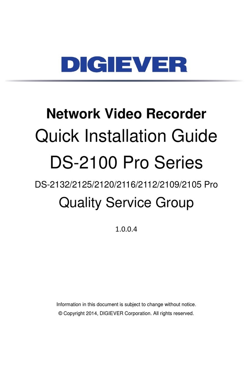 Digiever DS-2132 Pro Quick installation guide