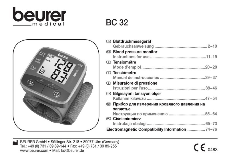 Beurer BC 32 User manual